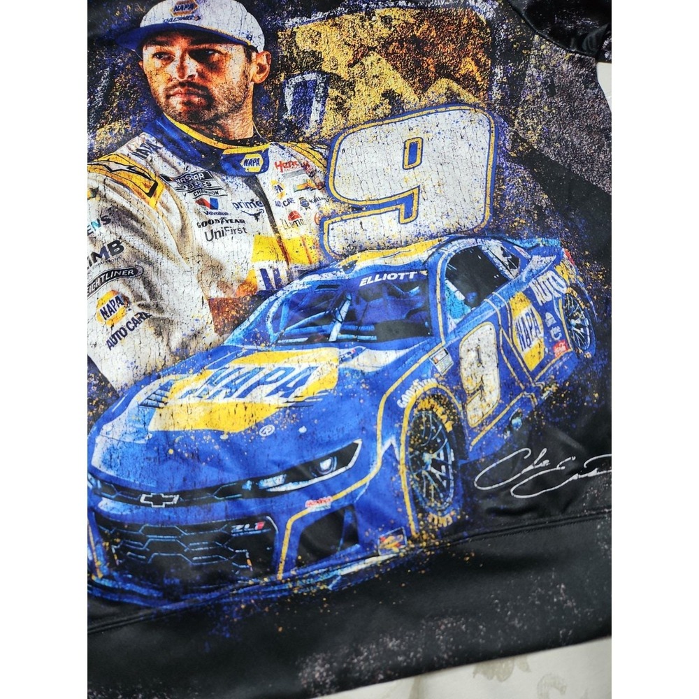 Chase Elliott #9 NASCAR Hoodie NAPA Racing AOP Sublimated Double Sided XL - Picture 4 of 12